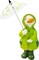 Duck Figurine Indoor Decor – Resin Statue with Green Raincoat & Umbrella for Desk, Shelf & Kids Room